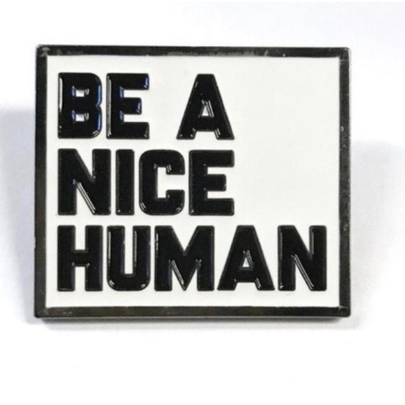 🌵BE A NICE HUMAN enamel pin - Picture 3 of 3